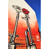 SHEPARD FAIREY 'Guns and Roses' (2019) Framed Original Large Sticker - Signari Gallery 