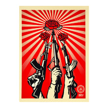 Load image into Gallery viewer, SHEPARD FAIREY &#39;Guns and Roses&#39; (2019) Framed Original Large Sticker - Signari Gallery 
