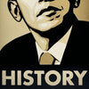 SHEPARD FAIREY 'History: Obama' (2009) Rare Original Inauguration Sticker