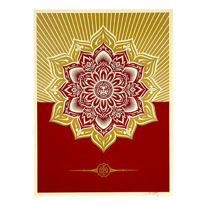 SHEPARD FAIREY 'Holiday Mandala Gift' (2013) Rare Screen Print - Signari Gallery 