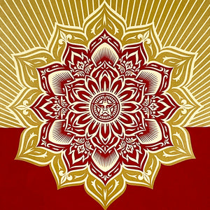 SHEPARD FAIREY 'Holiday Mandala Gift' (2013) Rare Screen Print