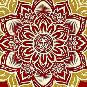 SHEPARD FAIREY 'Holiday Mandala Gift' (2013) Rare Screen Print - Signari Gallery 