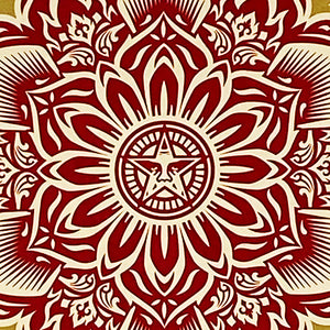 SHEPARD FAIREY 'Holiday Mandala Gift' (2013) Rare Screen Print