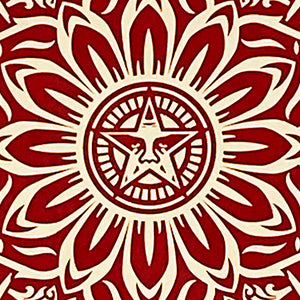 SHEPARD FAIREY 'Holiday Mandala Gift' (2013) Rare Screen Print