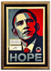 SHEPARD FAIREY 'Hope' (2008) Custom Framed ORIGINAL Litho w/Fairey + Obama Originals Sigs. - Signari Gallery 