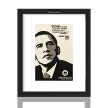 Load image into Gallery viewer, SHEPARD FAIREY &#39;Hope&#39; (2008) Rare Original Framed Campaign Sticker