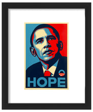 Load image into Gallery viewer, SHEPARD FAIREY &#39;Hope&#39; (2008) Rare Original Framed Campaign Sticker