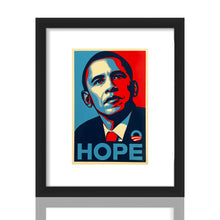 Load image into Gallery viewer, SHEPARD FAIREY &#39;Hope&#39; (2008) Rare Original Framed Campaign Sticker