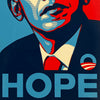 SHEPARD FAIREY 'Hope' (2008) Rare Original Framed Campaign Sticker