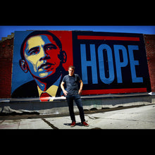 Load image into Gallery viewer, SHEPARD FAIREY &#39;Hope&#39; (2008) Rare Original Framed Campaign Sticker