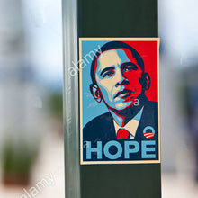 Load image into Gallery viewer, SHEPARD FAIREY &#39;Hope&#39; (2008) Rare Original Framed Campaign Sticker