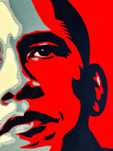 Load image into Gallery viewer, SHEPARD FAIREY x BARACK OBAMA &#39;Hope&#39; (2008) Custom Framed Original Litho w/ Original Signatures