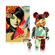 Load image into Gallery viewer, SHEPARD FAIREY x Be@rbrick 'Ideal Power' (2022) HAND-SIGNED Designer Art Figure Set