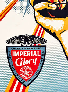 SHEPARD FAIREY 'Imperial Glory' (2014) RARE Framed Offset Lithograph