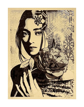 Load image into Gallery viewer, SHEPARD FAIREY &#39;Incarnation&#39; (2024) Screen Print (silver)