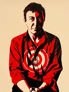 SHEPARD FAIREY 'Jasper Johns' (2009) Rare Screen Print (cream-#193)