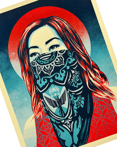 SHEPARD FAIREY 'Just Future/Angels Rising' (2021) Screen Print Set