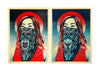 SHEPARD FAIREY 'Just Future/Angels Rising' (2021) Screen Print Set