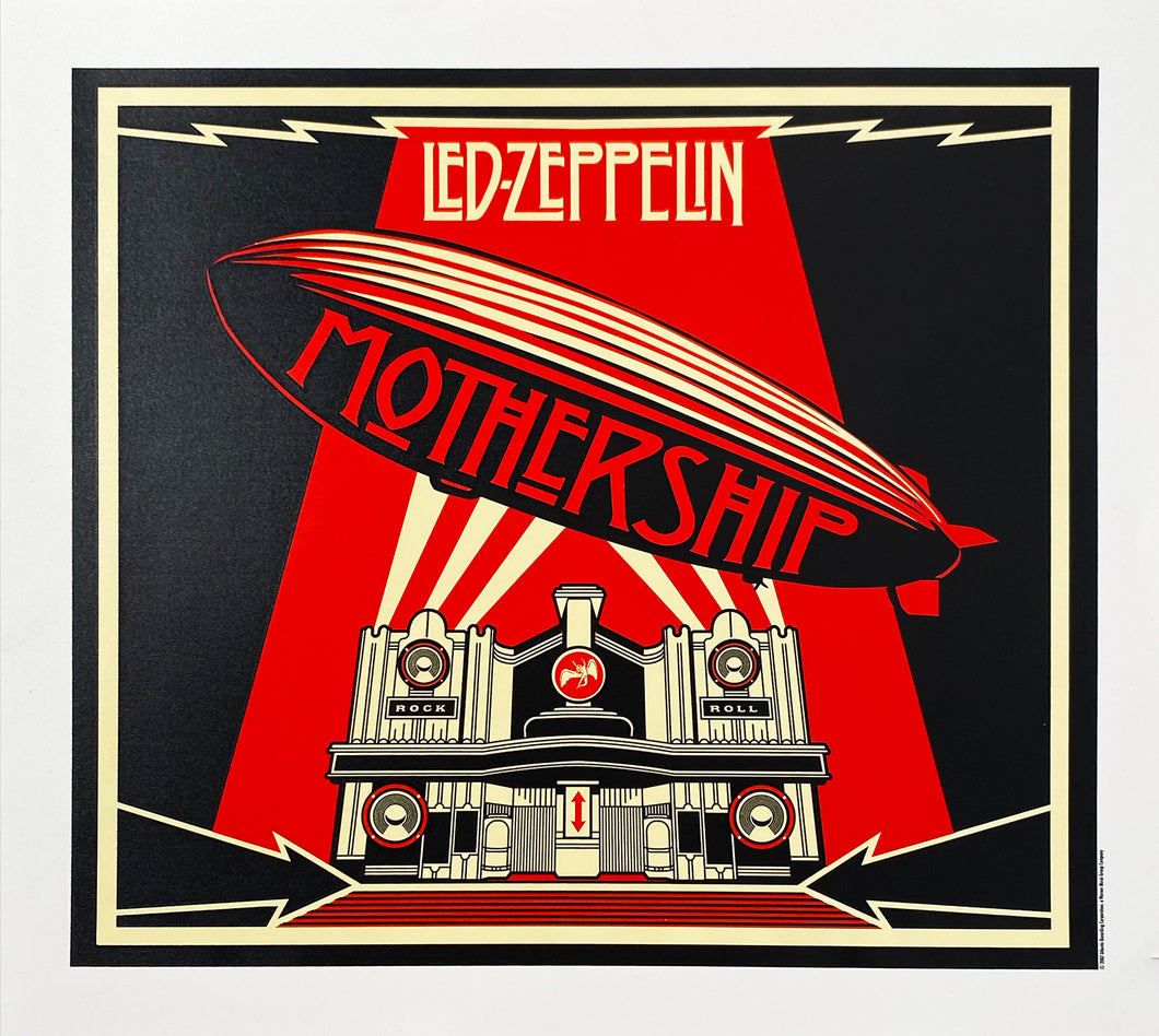 SHEPARD FAIREY 'Led Zeppelin: Mothership' Promotional Print - Signari Gallery 