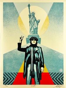 SHEPARD FAIREY 'Lennon Peace & Liberty' Screen Print Set - Signari Gallery 