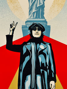 SHEPARD FAIREY 'Lennon Peace & Liberty' (2023) Screen Print Set - Signari Gallery 