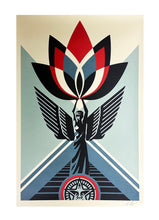 Load image into Gallery viewer, SHEPARD FAIREY &#39;Lotus Angel&#39; Offset Lithograph - Signari Gallery 
