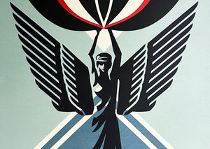 SHEPARD FAIREY 'Lotus Angel' Offset Lithograph - Signari Gallery 