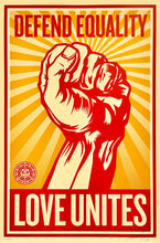 Load image into Gallery viewer, SHEPARD FAIREY &#39;Love Unites&#39; (2008) RARE Screen Print