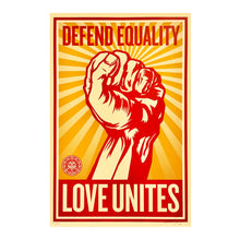 Load image into Gallery viewer, SHEPARD FAIREY &#39;Love Unites&#39; (2008) RARE Screen Print