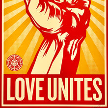 Load image into Gallery viewer, SHEPARD FAIREY &#39;Love Unites&#39; (2008) RARE Screen Print