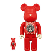 Load image into Gallery viewer, SHEPARD FAIREY x Be@rbrick &#39;Make Art Not War&#39; (2023) Designer Art Figure Set - Signari Gallery 
