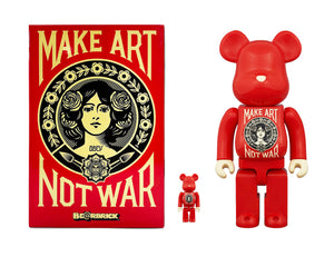 SHEPARD FAIREY x Be@rbrick 'Make Art Not War' (2023) Designer Art Figure Set - Signari Gallery 