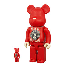 Load image into Gallery viewer, SHEPARD FAIREY x Be@rbrick &#39;Make Art Not War&#39; (2023) Designer Art Figure Set - Signari Gallery 