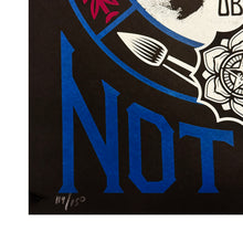 Load image into Gallery viewer, SHEPARD FAIREY x ALFREDO GONZALEZ &#39;Make Art Not War (Painting)&#39; (2025) Custom Framed Screen Print (black)