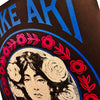 SHEPARD FAIREY x ALFREDO GONZALEZ 'Make Art Not War (Painting)' (2025) Custom Framed Screen Print (black)