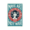SHEPARD FAIREY 'Make Art Not War' (2026) Offset Lithograph Print (blue)