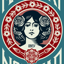 Load image into Gallery viewer, SHEPARD FAIREY 'Make Art Not War' (2026) Offset Lithograph Print (blue)