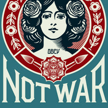 Load image into Gallery viewer, SHEPARD FAIREY 'Make Art Not War' (2026) Offset Lithograph Print (blue)