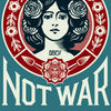 SHEPARD FAIREY 'Make Art Not War' (2026) Offset Lithograph Print (blue)