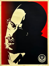 Load image into Gallery viewer, SHEPARD FAIREY &#39;Malcolm X&#39; (red) Rare Screen Print - Signari Gallery 
