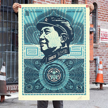 Load image into Gallery viewer, SHEPARD FAIREY &#39;Mao Money&#39; (2019) Framed Original Large Sticker