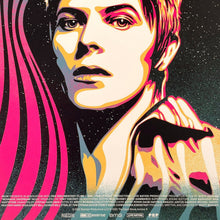 Load image into Gallery viewer, SHEPARD FAIREY x Mondo 'Moonage Daydream (David Bowie)' (2023) Movie Poster Screen Print - Signari Gallery 