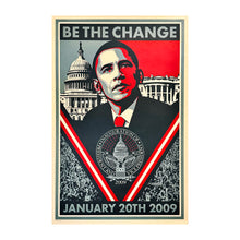 Load image into Gallery viewer, SHEPARD FAIREY &#39;Be the Change&#39; (2009) Rare Limited Edition Offset Lithograph - Signari Gallery 
