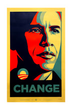 Load image into Gallery viewer, SHEPARD FAIREY &#39;Obama: Change&#39; (2008) Rare Original Lithograph Print