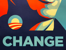 Load image into Gallery viewer, SHEPARD FAIREY &#39;Obama: Change&#39; (2008) Rare Original Lithograph Print