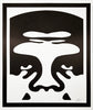 SHEPARD FAIREY 'Obey 3-Face' (white) Lithograph Set - Signari Gallery 