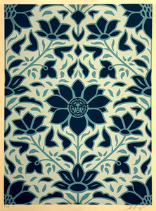 SHEPARD FAIREY 'Obey Deco Floral Pattern' (2024) Screen Print Set - Signari Gallery 