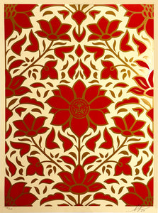 SHEPARD FAIREY 'Obey Deco Floral Pattern' (2024) Screen Print Set - Signari Gallery 