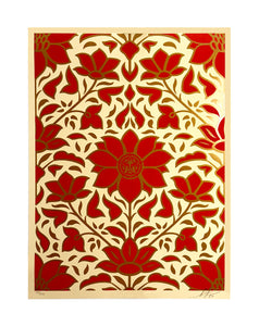 SHEPARD FAIREY 'Obey Deco Floral Pattern' (2024) Screen Print Set - Signari Gallery 