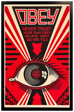 SHEPARD FAIREY 'Obey Eye' (2011) RARE Framed Offset Lithograph